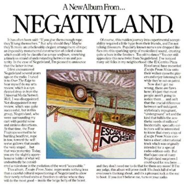 NEGATIVLAND – ESCAPE FROM NOISE