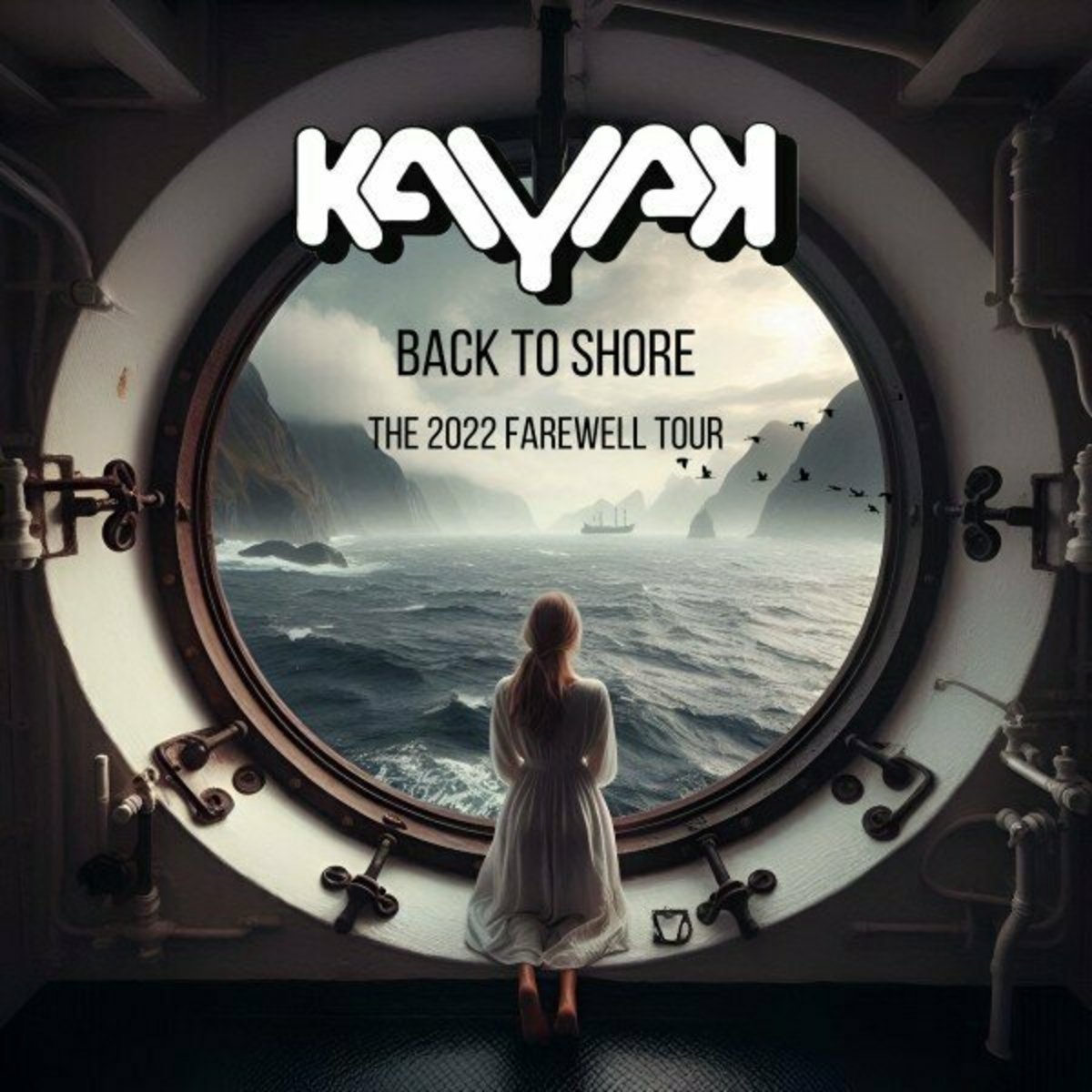 Kayak - BACK TO SHORE: THE 2022 FAREWELL TOUR (2CD/DVD) vinyl record album art