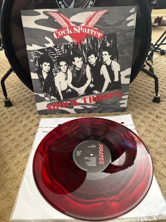 Cock Sparrer - Shock Troops (Red & Black Ripple) vinyl record [vinyl LP]