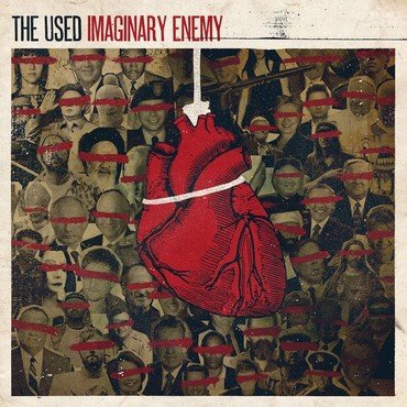 The Used - IMAGINARY ENEMY (ORANG & BLACK SWIRL) vinyl record album art