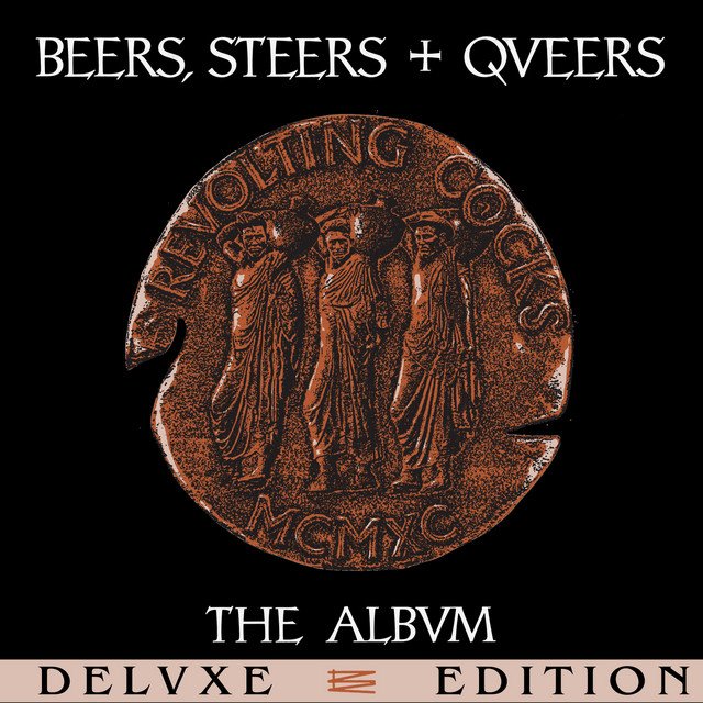 Revolting Cocks - BEERS, STEERS & QUEERS (BLACK) vinyl record album art
