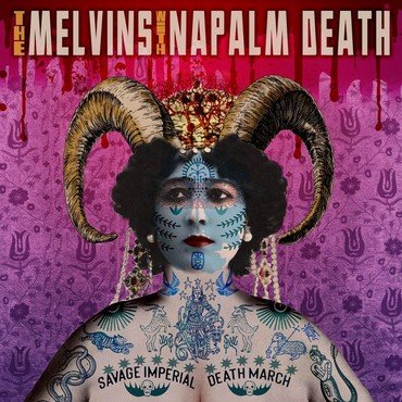 Melvins & Napalm Death - Savage Imperial Death March (Orchid vinyl record album art