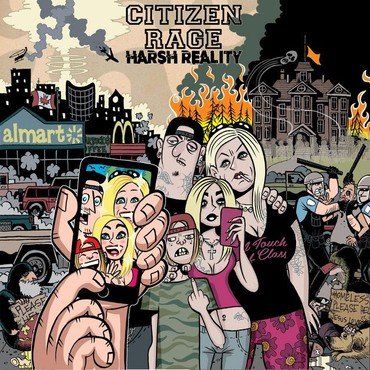 Citizen Rage - Harsh Reality vinyl record album art