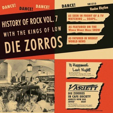 Die Zorros - History Of Rock Vol. 7 vinyl record album art