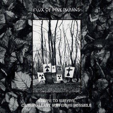 Flux Of Pink Indians\/Epileptics - Fits And Starts vinyl record album art
