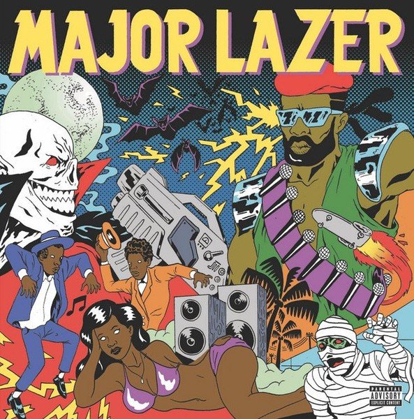 Major Lazer - Guns Don'T Kill People...Lazers Do vinyl record album art