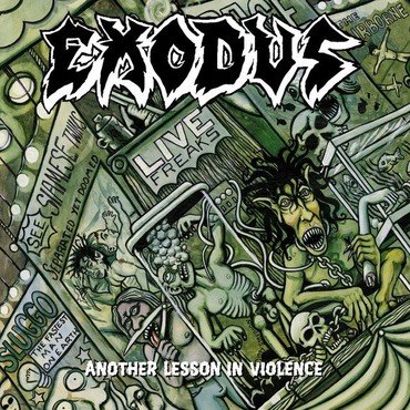 EXODUS - ANOTHER LESSON IN VIOLENCE (PIC) vinyl record album art