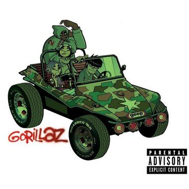 GORILLAZ - GORILLAZ vinyl record album art