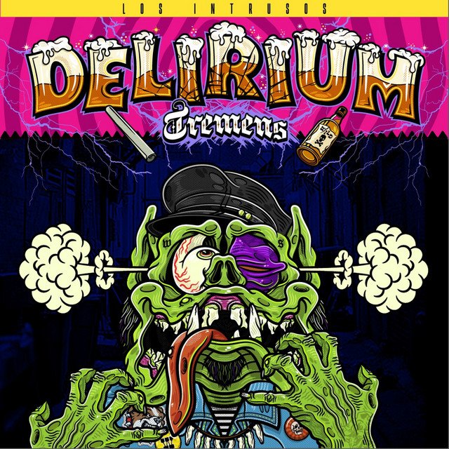 Los Intrusos - Delirium Tremens (yellow) vinyl record album art