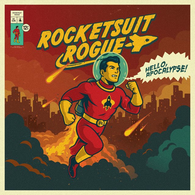 Rocketsuit Rogue - HELLO, APOCALYPSE! vinyl record album art